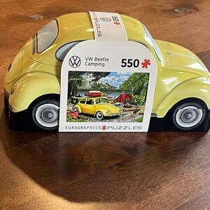 Eurographics VW Beetle Camping 550-Piece Puzzle in Collectible Tin